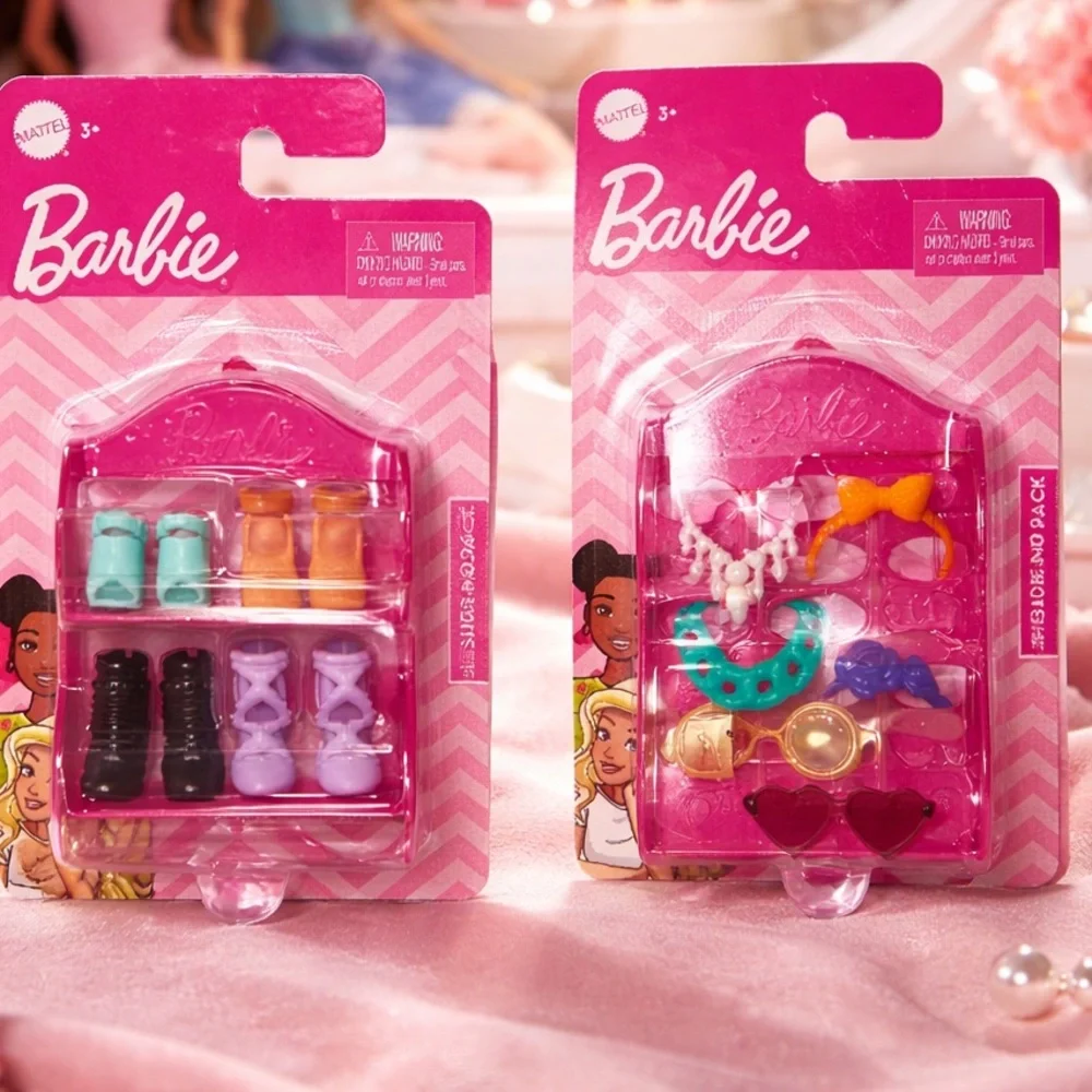 Barbie Mattel Barbie accessory packs: a Shoe Pack and a Headband Pack